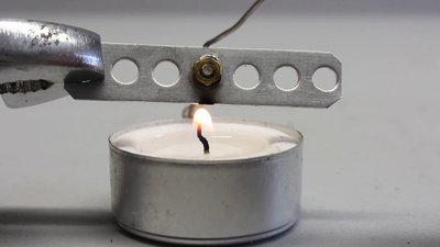 CNC machine V0.5, soldering with a candle