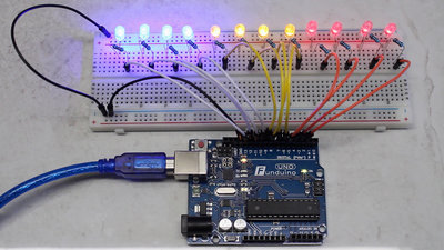 Microcontroller starter kit LEDs