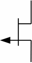 symbol MOSFET p-channel transistor