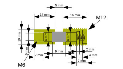 Dimensional drawing extruder tube