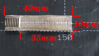 Direct Granules Extruder V6.0: Extruder Tube dimensions