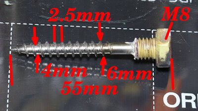 Direct Granules Extruder V6.0: Wood screw