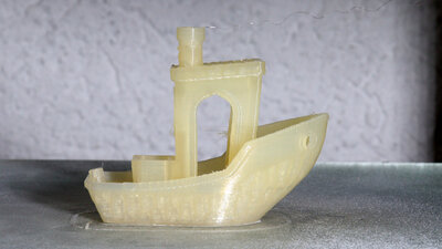 Druckbeispiel 3D Benchy aus Nylon