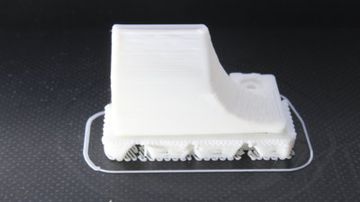 JG Aurora-A3S 3D printer sample print "air deflector"