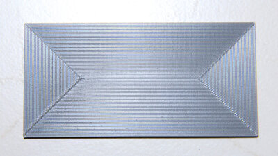 Plate 100x50x2.15mm, top