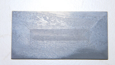 Platte 100x50x2.15mm, Unterseite