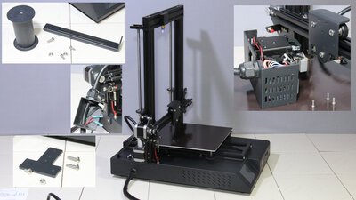 Mingda D2 3D printer, assembly