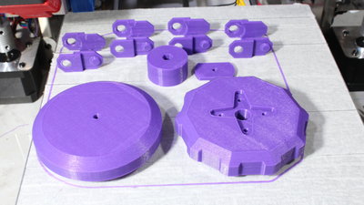 Zonestar QR2 3D printer sample print drive wheels