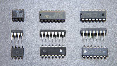 Various operational amplifier ICs