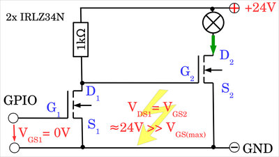 N-channel MOSFETs too high gate voltage