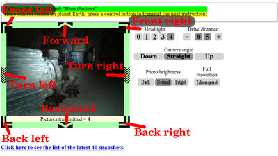 User manual Rovers, drive commands