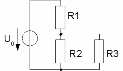 Voltage divider with load