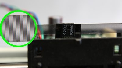 Sensor stripe of linear drive