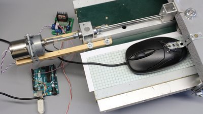 Optical mouse as linear sensor