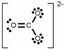 Lewis structure of carbonate ion
