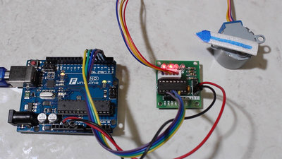 Microcontroller starter kit stepper motor control