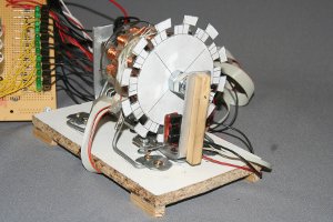 Sensor disc attached to motor