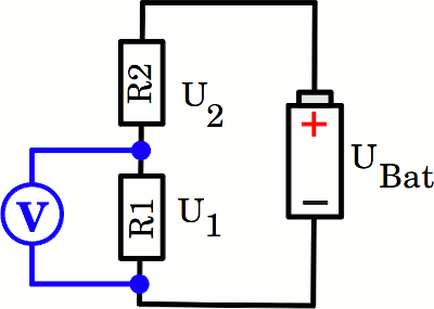 Input resistance at voltage divider