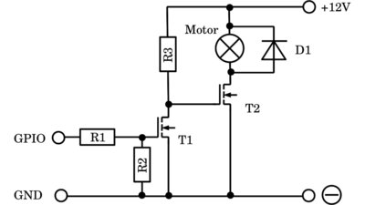 Amplifying with field-effekt transistor
