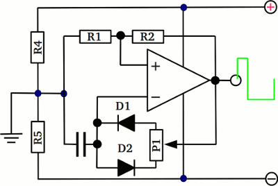 Pulse-width modulation, circuit layout