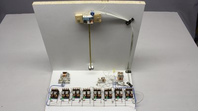 Clock composed of relays