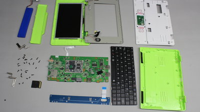 disassembled Mini-Laptop
